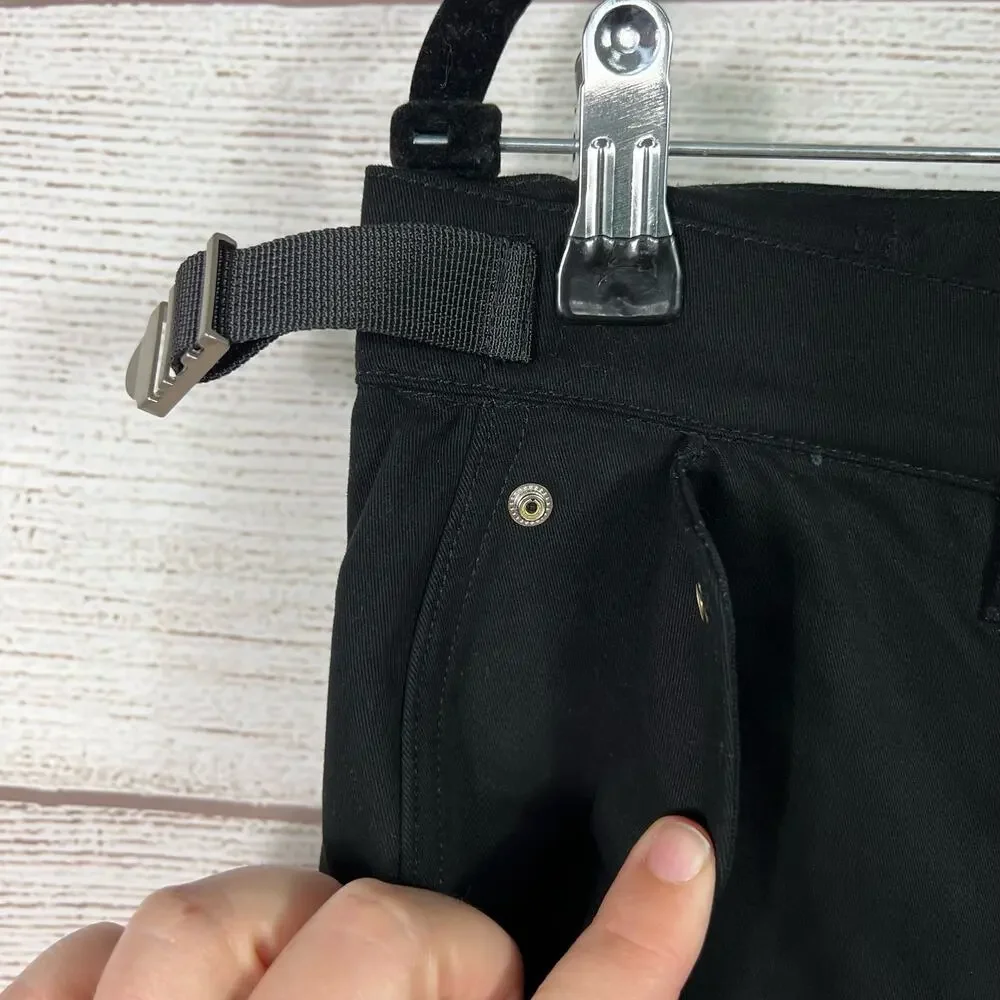 Vuja Dé Men's Black Flared Carpenter Pants Size Medium